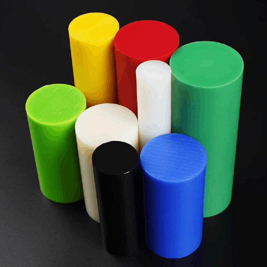 2PC POM Rod Blue Red Yellow Green White Black Hard Plastic Polyoxymethylene