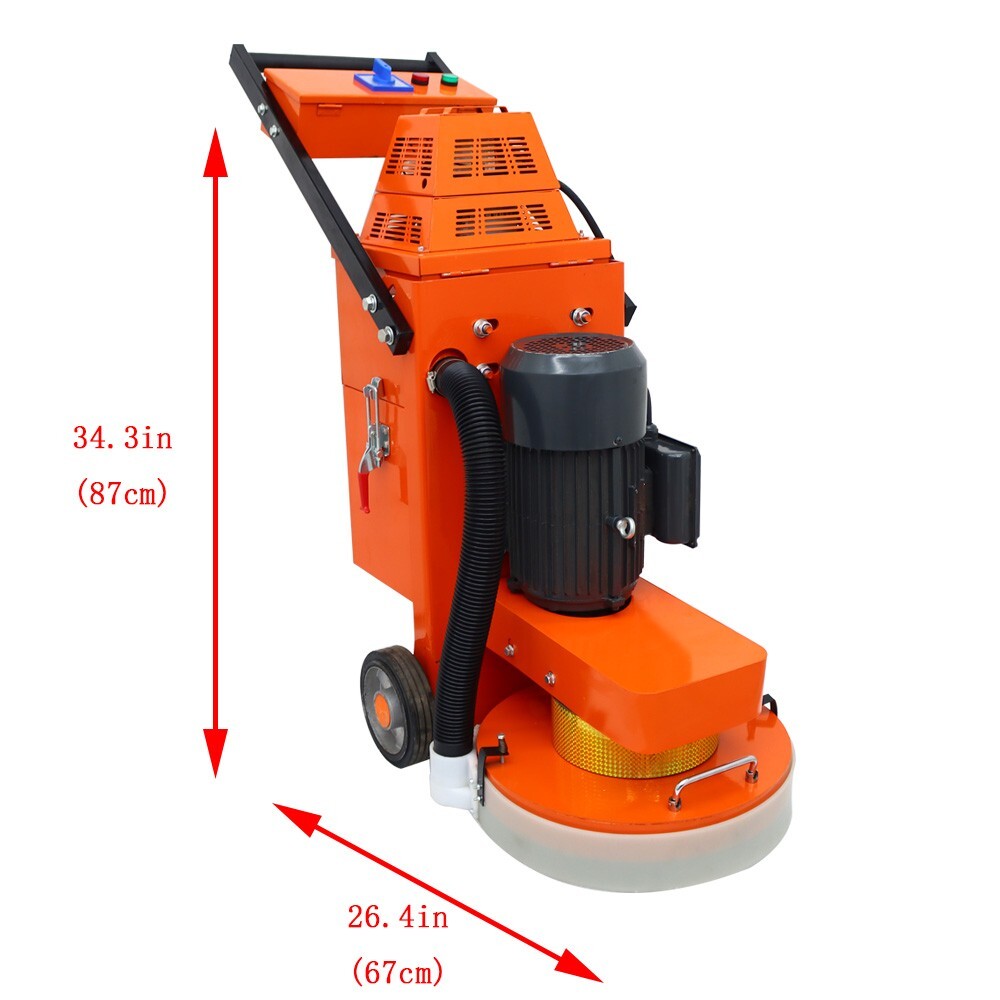 INTBUYING®Floor Grinder w/Fan(430Type) 220V Concrete Grinding Machine(14-239509)
