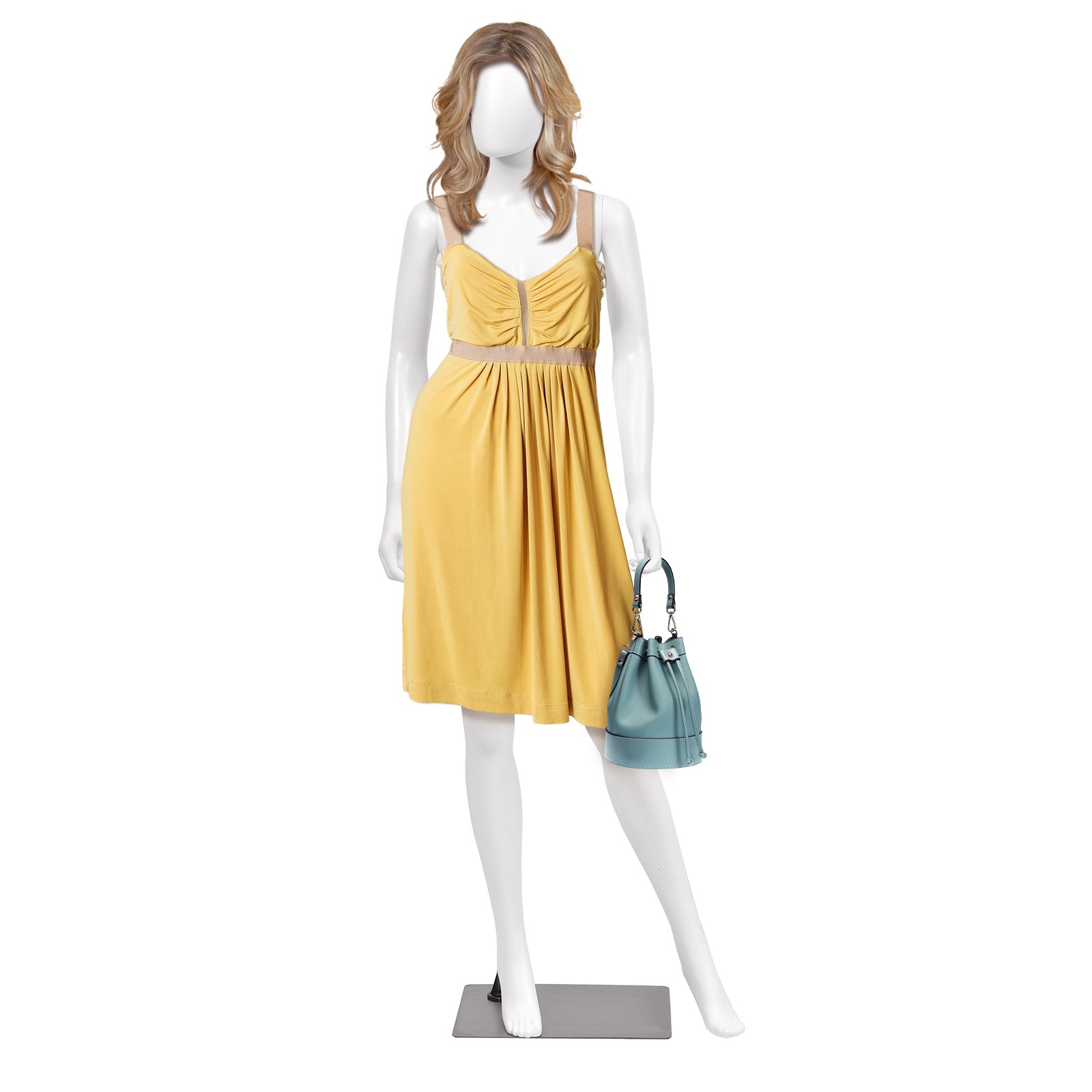 5.8 FT Female Mannequin Egghead Plastic Full Body Dress Form Display