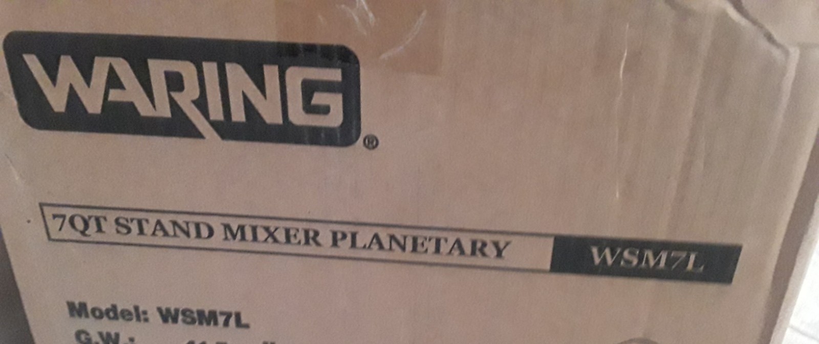 Brand New! WARING WSM7L Commercial Luna Planetary Countertop 7Qt Stand Mixer