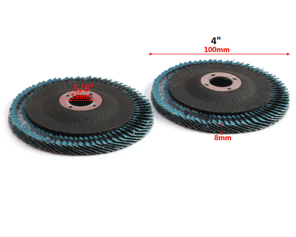 Premium Zirconia Flap Disc 4″ x 5/8-Inch, 80 Grit, for Angle Grinder 10Pack