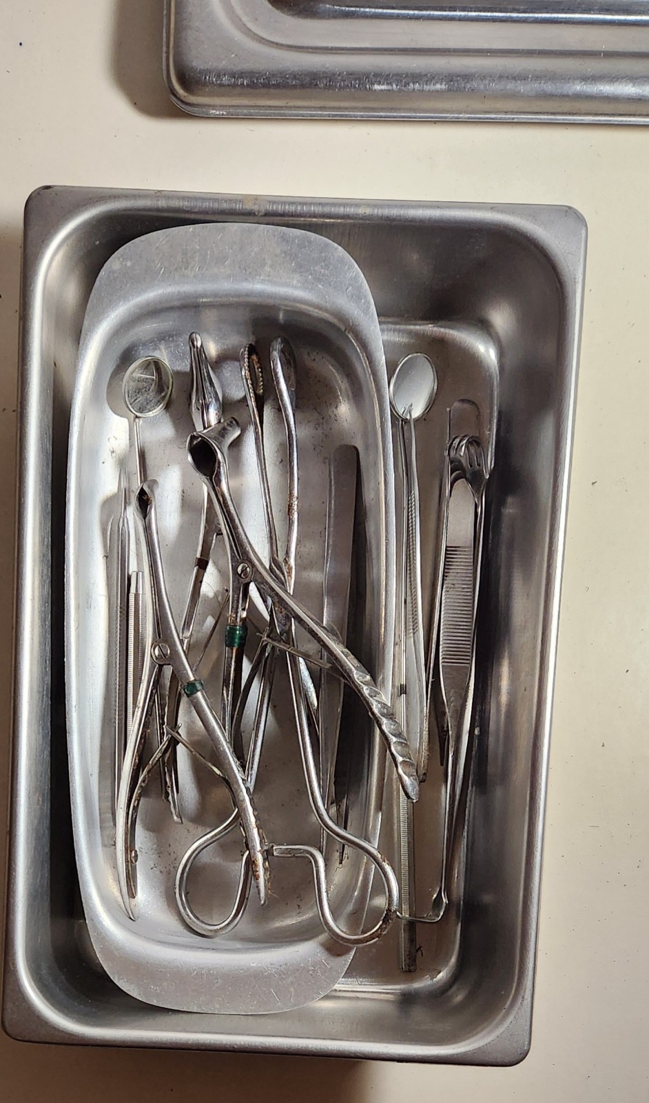 ALPEN 12.0 Dental Instrument Set for Dentistry w/ Stainless Tray & Lid