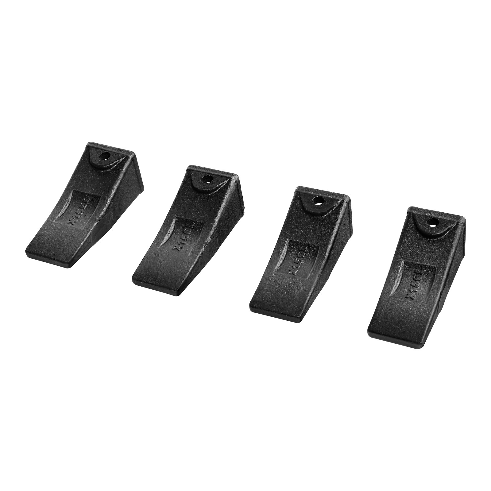 Uimoso 4 Pack X156L Bucket Teeth 5.3″ with Pins for Excavator Skid Steer Backhoe