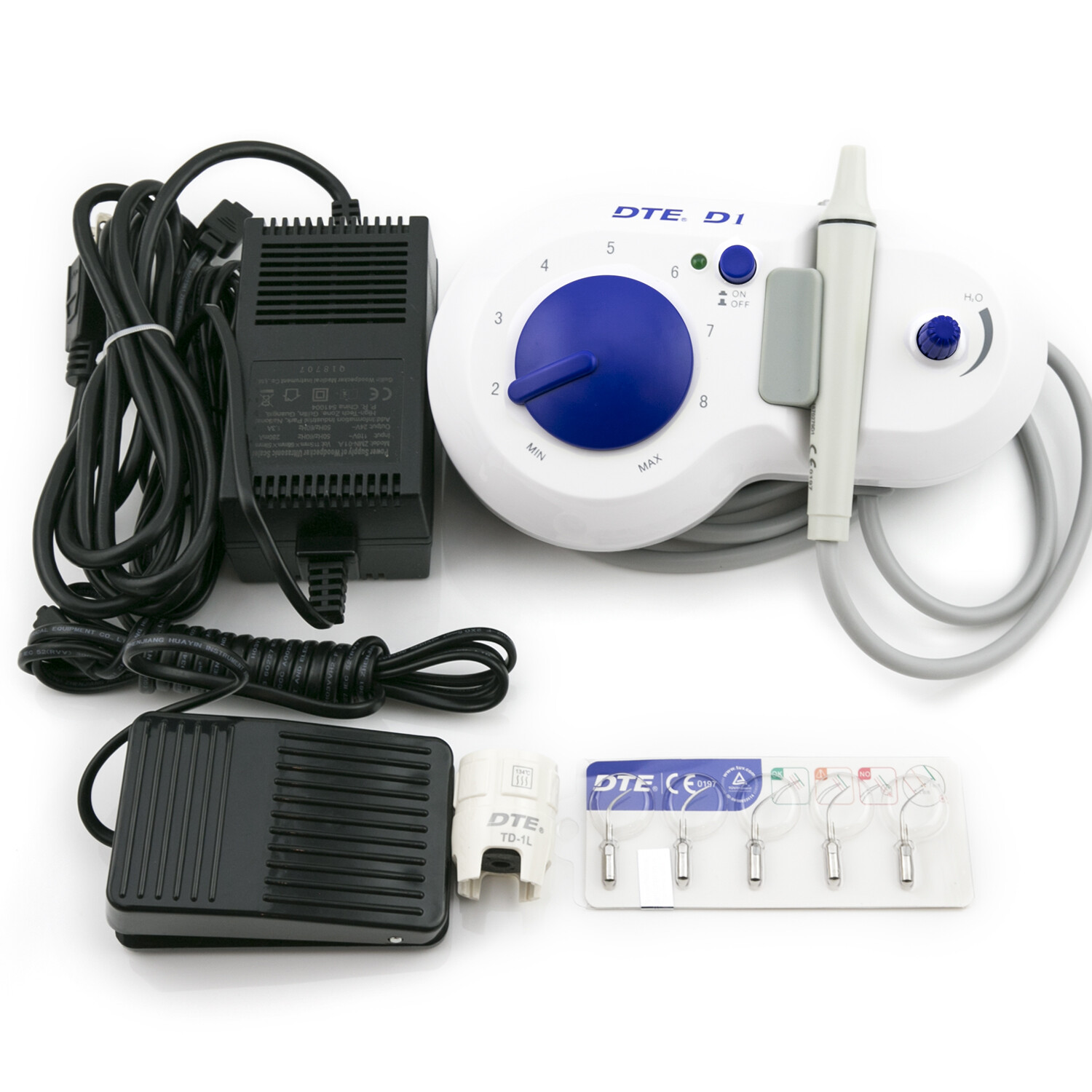 Woodpecker Dental DTE D1 Ultrasonic Scaler Satelec Handpiece Cavitron 5 Tip 110V