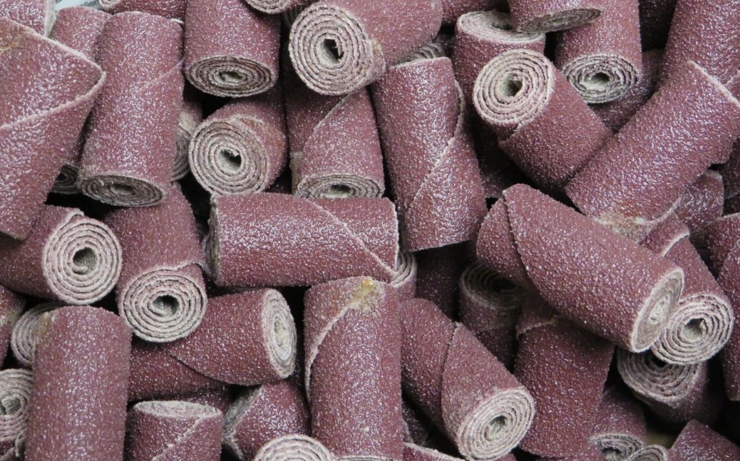 100pk Standard Abrasives A/O Straight Cartridge Roll 707617 1/2″ x 1″ x 1/8″ 80G