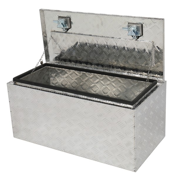 36″ Aluminum Under Body Toolbox 5 Bar Tread Silver