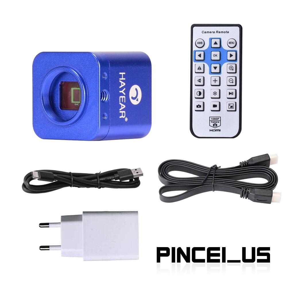 HY-5100 24MP Full HD 1080P 2K HDMI-compatible USB Microscope Camera for Repair