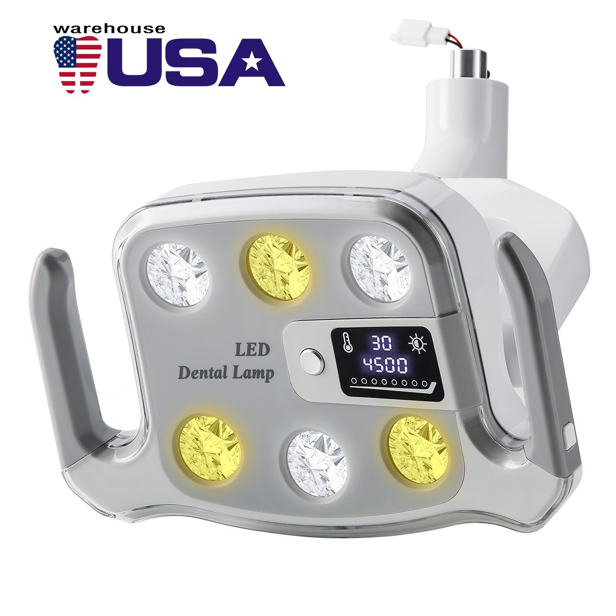 9W Dental 6 LED Lamp Oral Light Lamp For Unit Chair with LCD Display P116 700mm