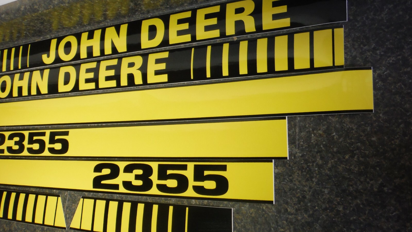 JOHN DEERE 2355 TRACTOR DECALS. HOOD & NUMBERS ONLY. SEE DETAILS & PICTURES