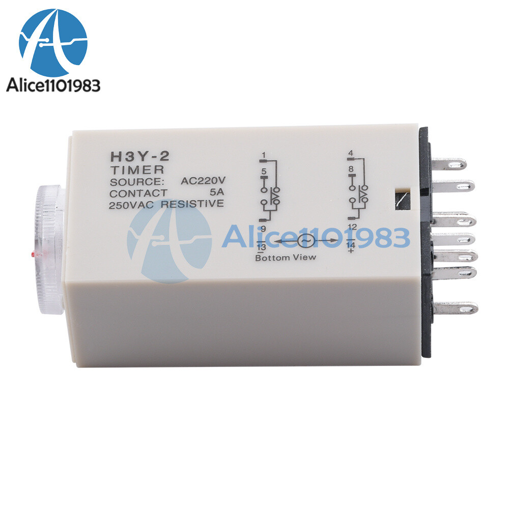 H3Y-2 220VAC 8P 0-30 Minutes Timing Delay Range DPDT Relay Timer
