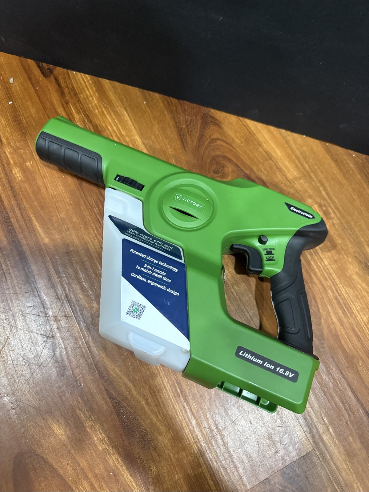 Victory Innovations VP200ES Electrostatic Sprayer – Tool Only. No Charger, No Ba
