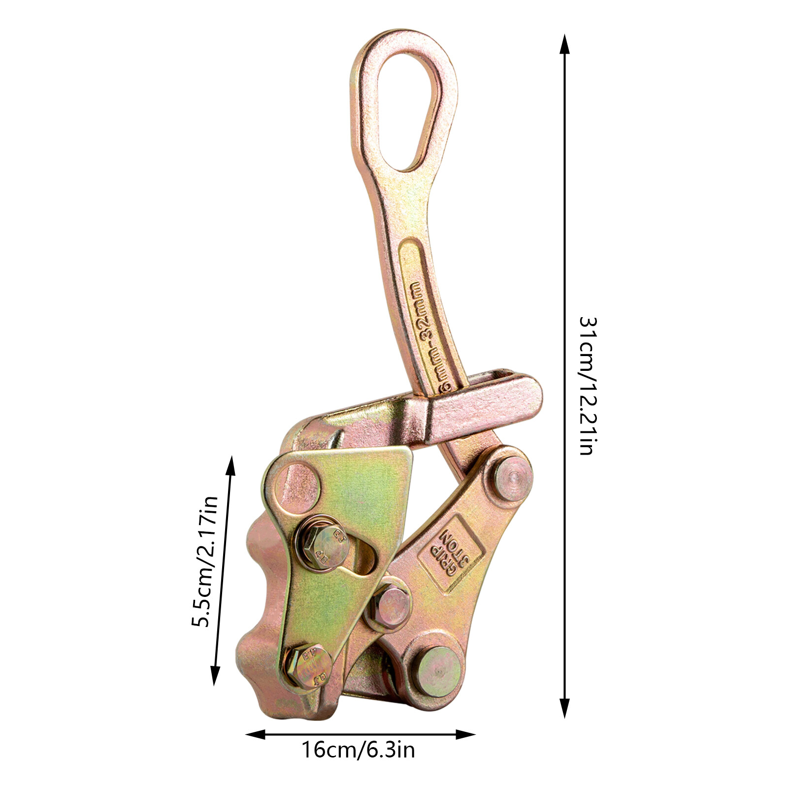 3T Wire Grip Cable Gripper Puller Steel Rope Jaw Pulling Tool Cable Clamp 6600Lb