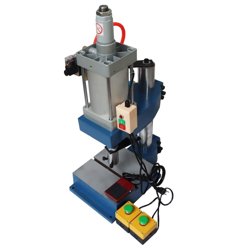 1763Lbs/800kg Pneumatic Punch Machine Punch Press 110V 3.9-1.9in Double Button