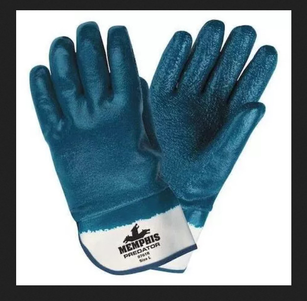 12 Pair Mcr Safety 9761Rs 11″ Chemical Resistant Gloves Nitrile Small 1 Dozen