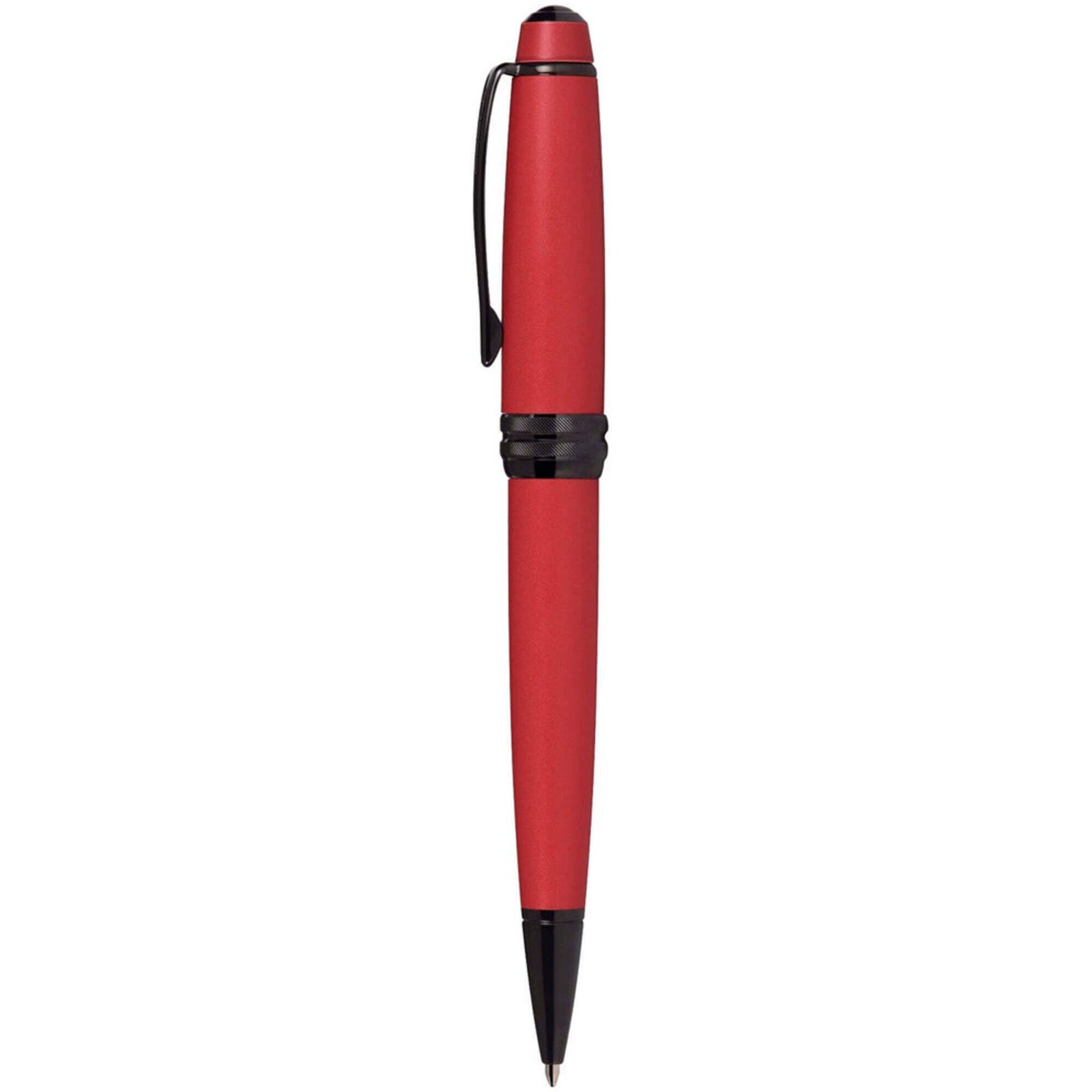 Cross Ballpoint Pen Bailey Matte Red Lacquer Finish Metal Body AT0452-21