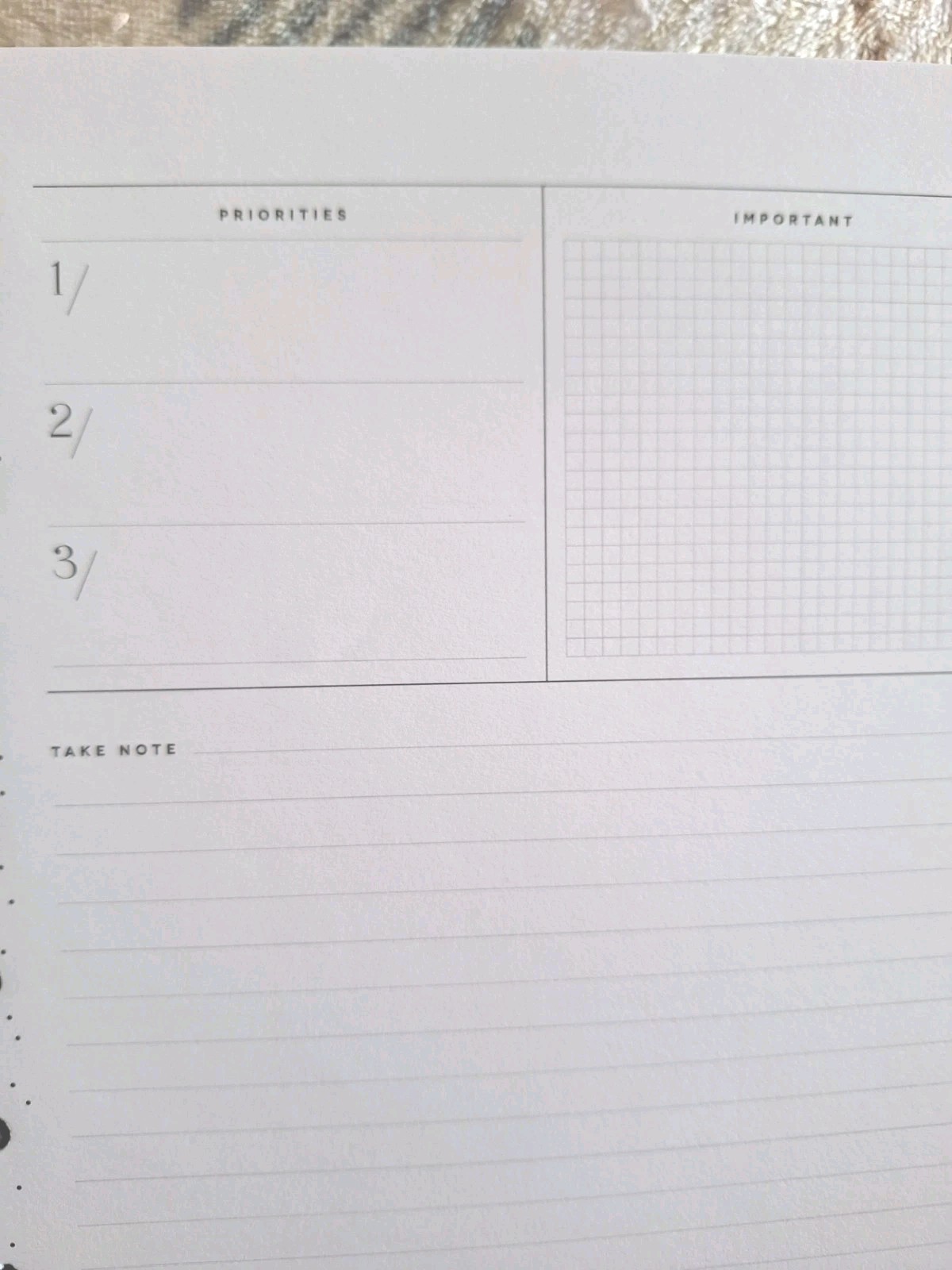 4 month happy planner classic undated Monthly Layout For Plans & Notes