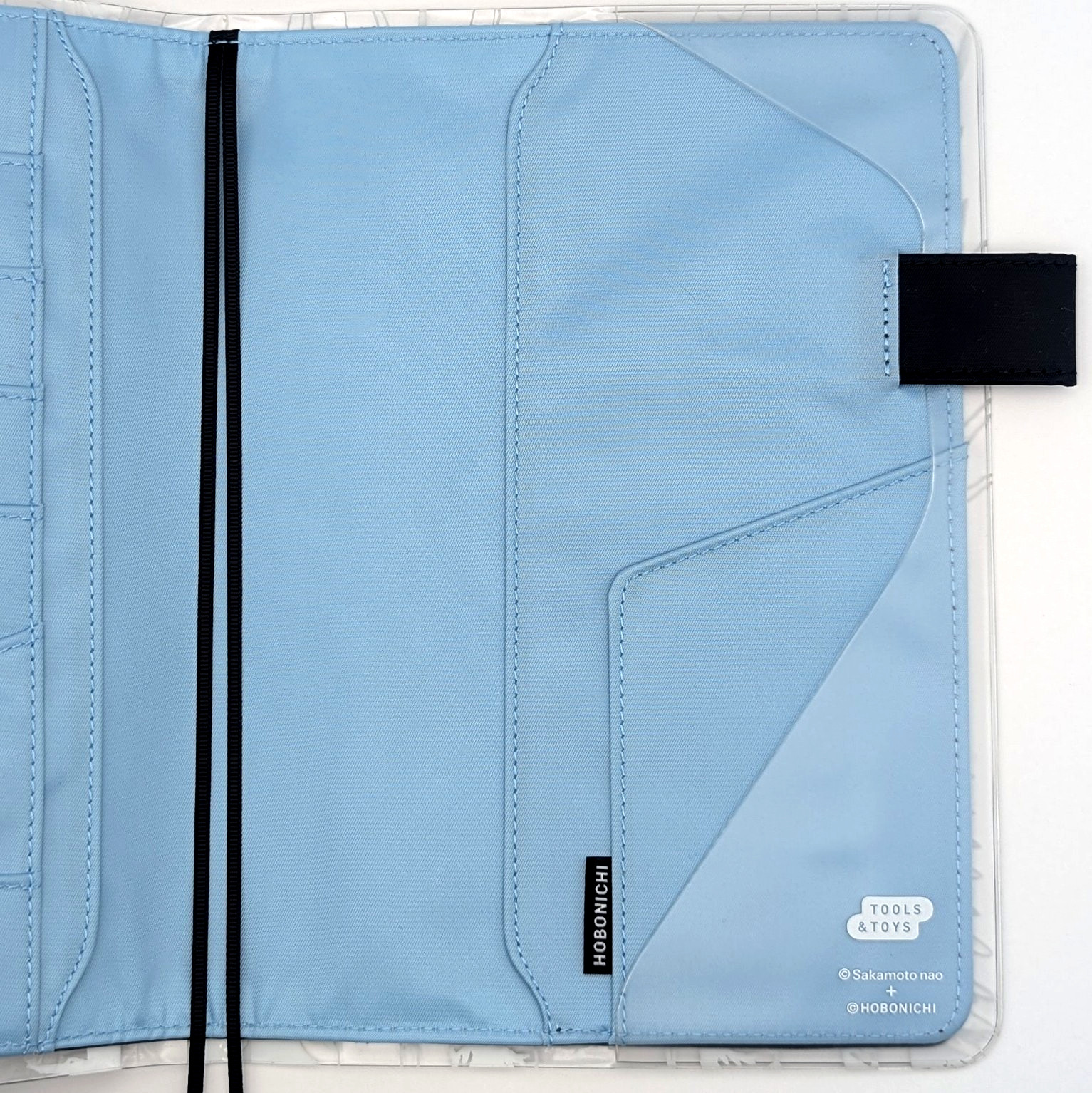 Hobonichi Cover Colors Black x Clear Blue A5 w/Cover on Cover Hide and Seek Rare