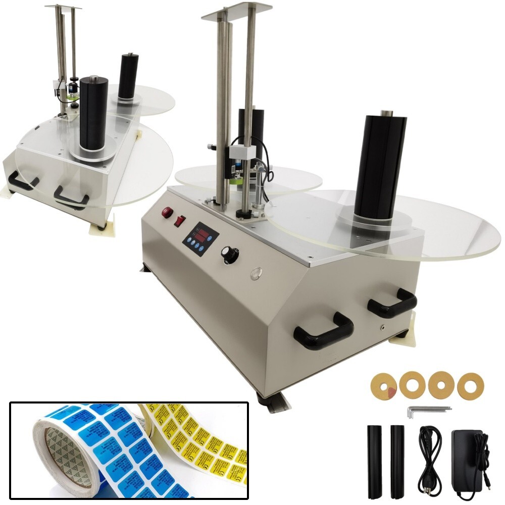 PET/PVC/PP Barcode Label Rewinder Automatic Counting Splitter Rewinder 110V