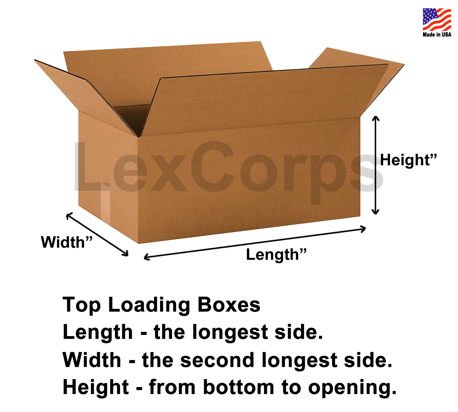 25 SHIPPING BOXES – Many Sizes Available – Choose L x W x H