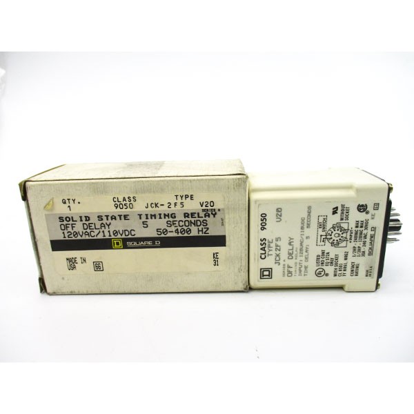SQUARE D 9050JCK-2F5V20 SER. A 120VAC 10A 5S NSMP