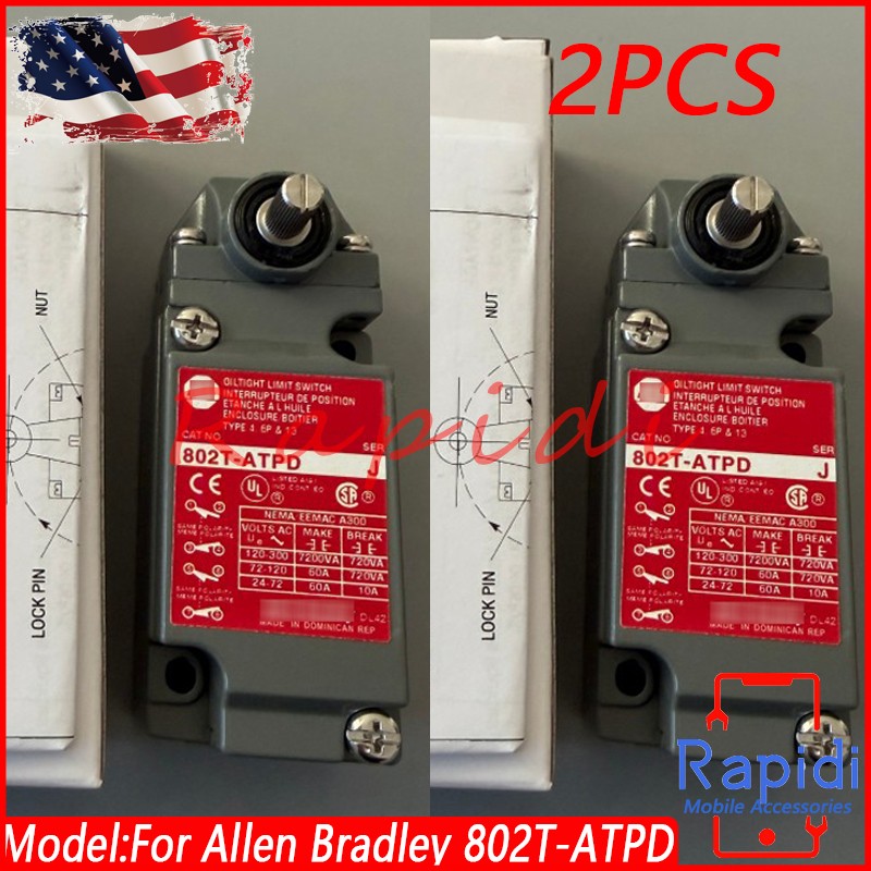 2PCS 802T-ATPD For Allen Bradley Oil Tight Limit Switch 802T ATPD 802TATPD