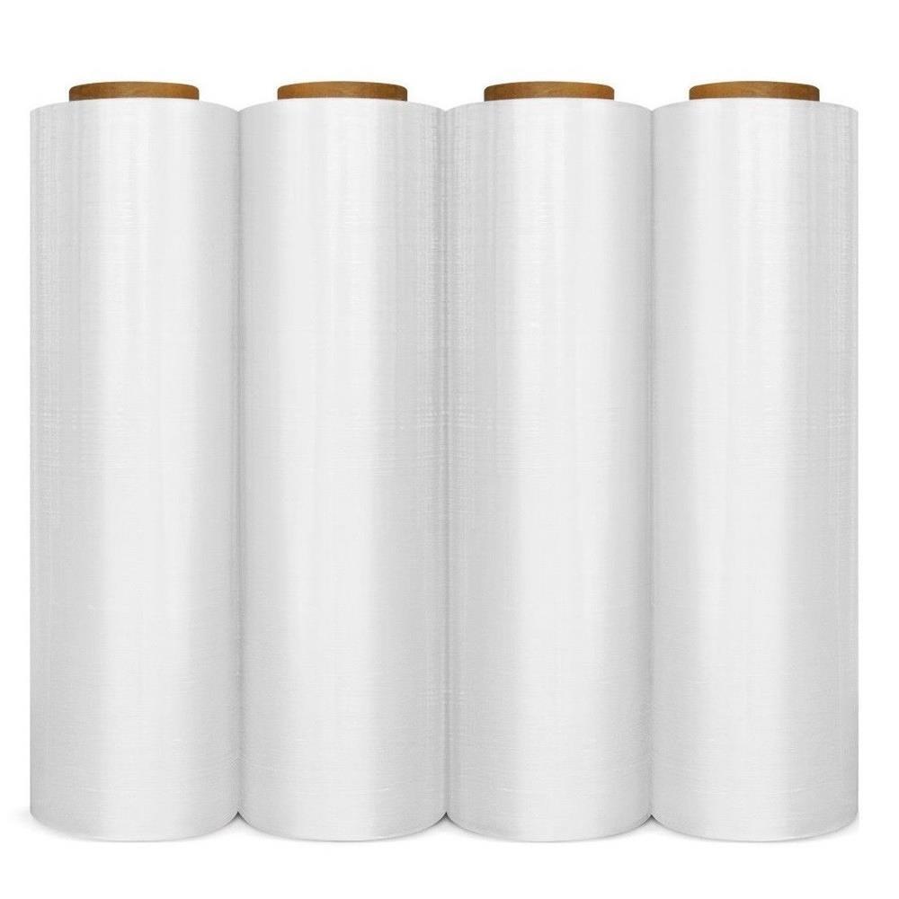 4 Rolls Hand Stretch Plastic Film Shrink Pallet Wrap 18″ X 1500 FT Heavy Duty