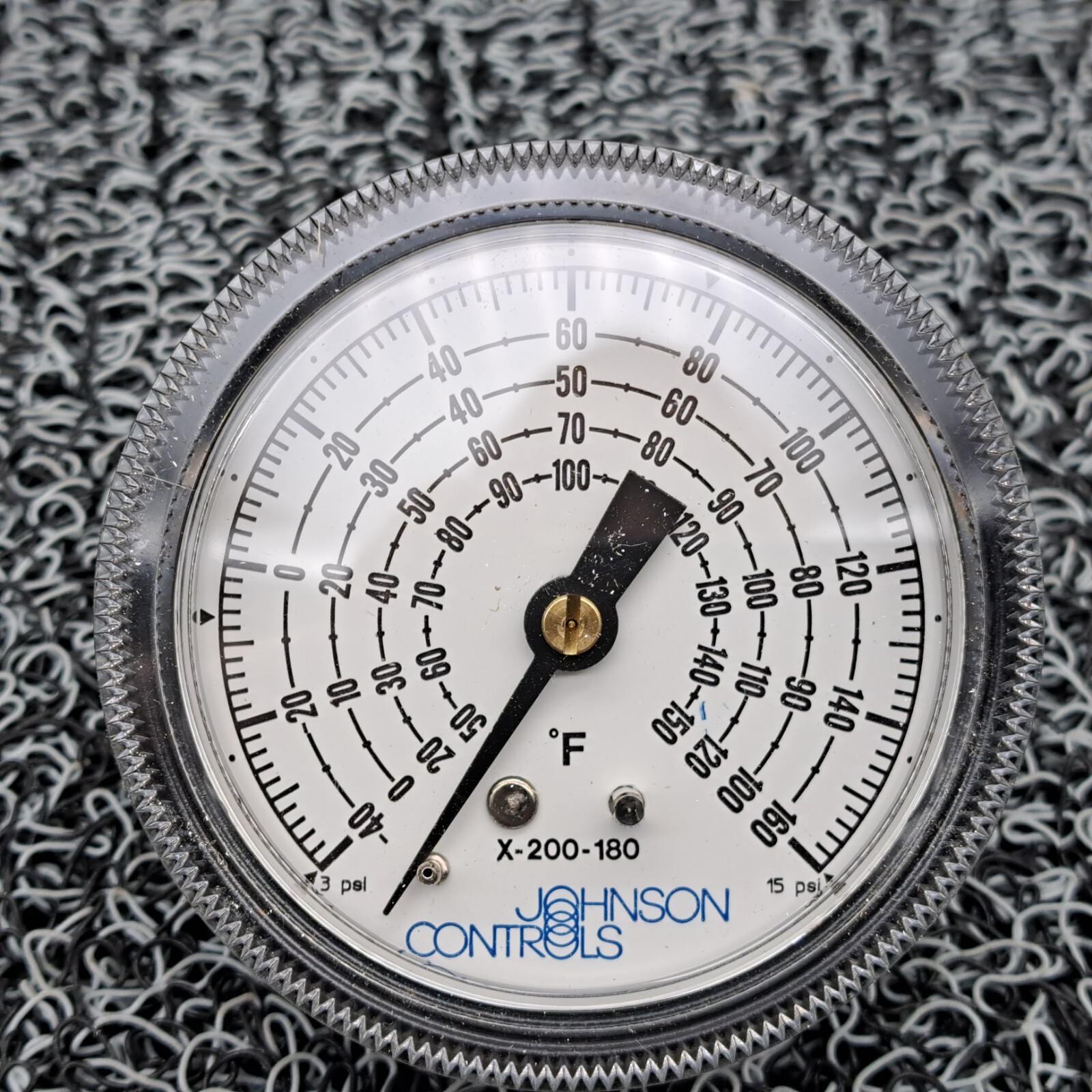 Johnson Controls X-200-180 Temperature Gauge, 2.5″, -40/160F, 0/100F
