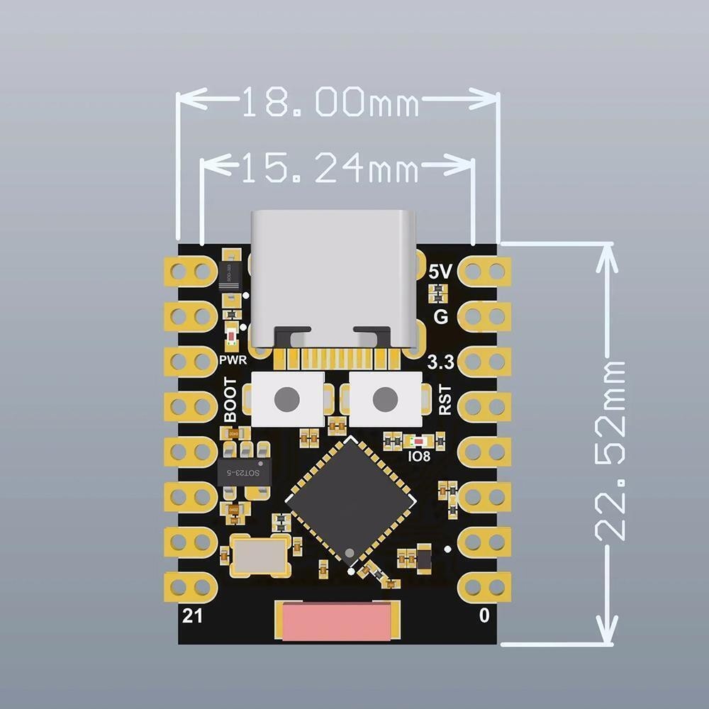 ESP32-C3 Development Board Super Mini 2.3V-3.6V WiFi Bluetooth 5.0 Type-C USB