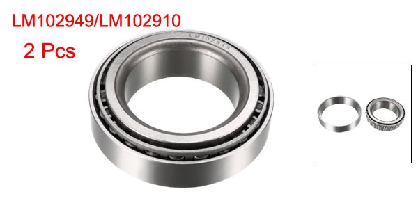 2pcs LM102949/LM102910 Tapered Roller Bearing Cone Cup 1.78″ Bore 2.89″ OD