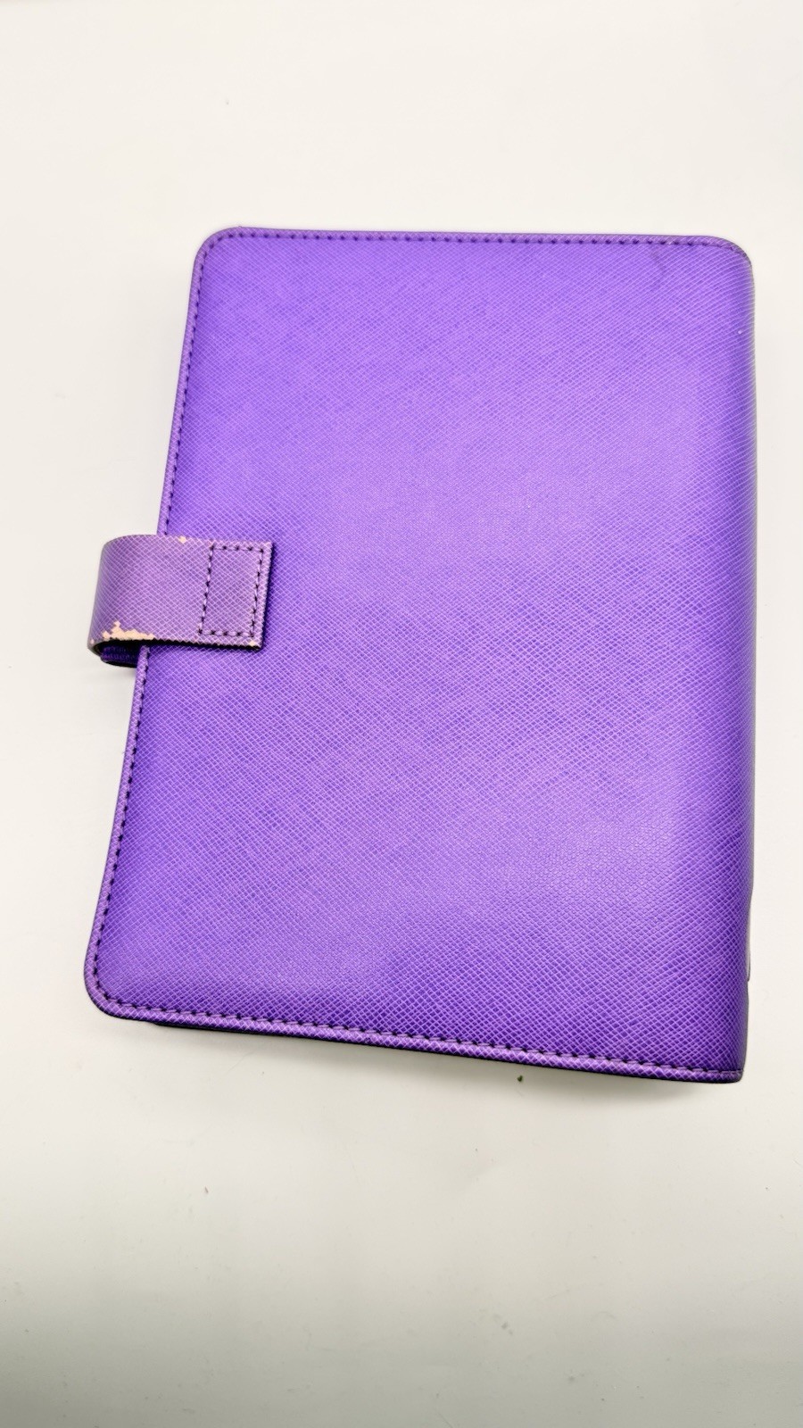 Filofax saffiano Purple Personal Size Organizer Six-Ring Binder Planner