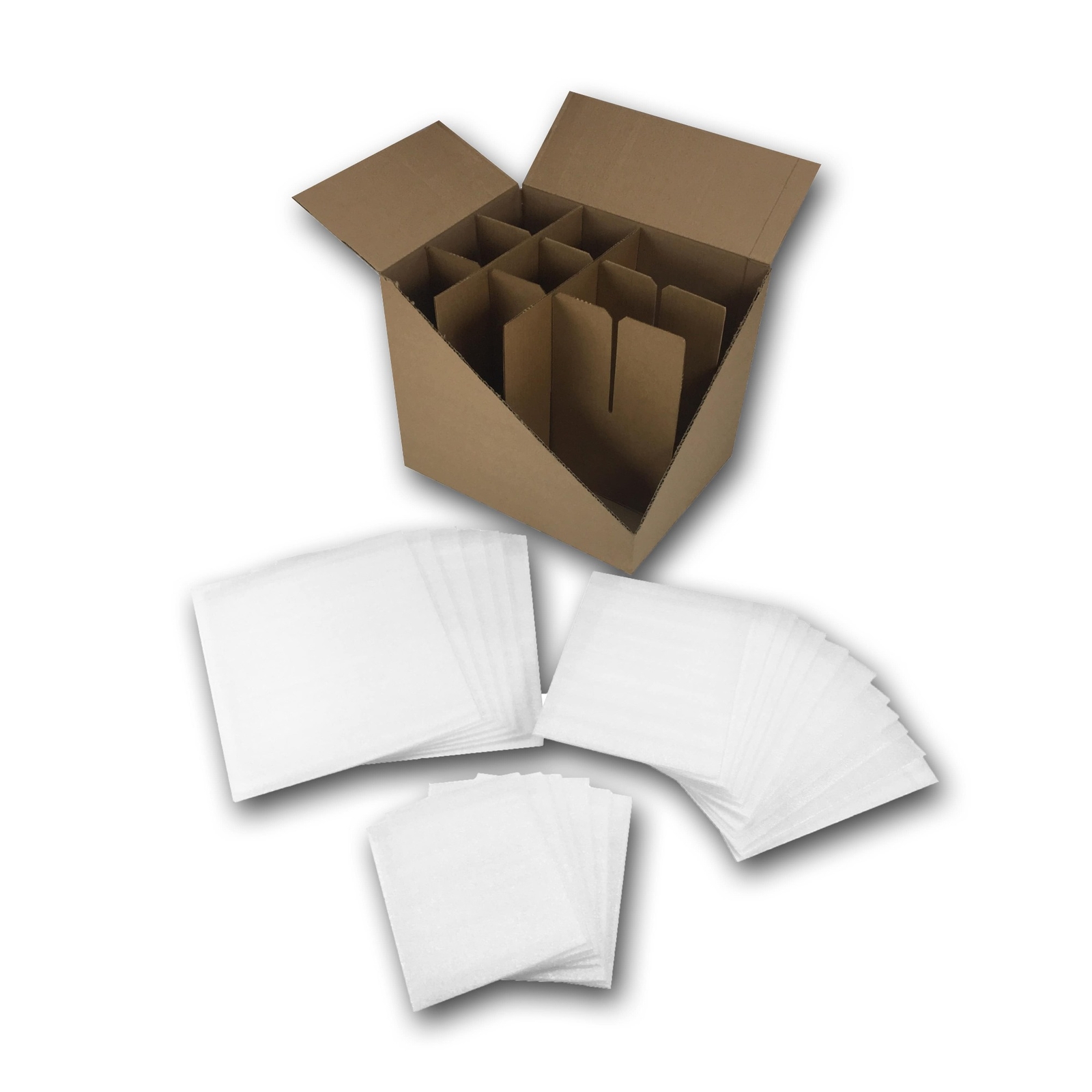 UBMOVE Moving Supplies Foam Wrap Dish Cell Divider kit & Foam Pouches