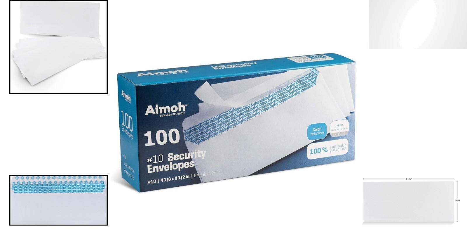 Secure 100 Self-Sealing Envelopes with Security Tint – Perfect for Everyday Use