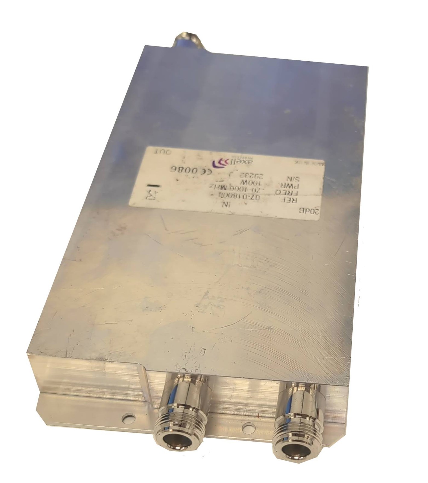 Axell Wireless 07-018004 RF Directional Coupler -20dB 70-1000MHz N Type 100W