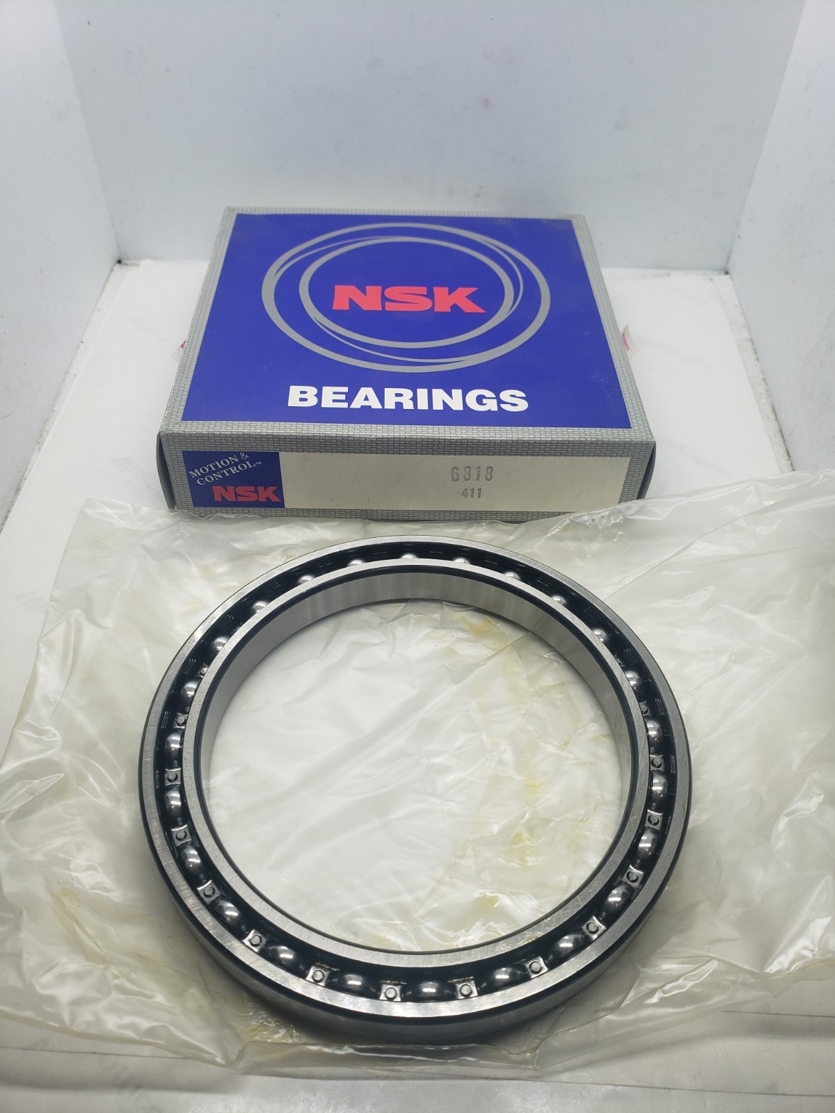 NSK 6818 DEEP GROOVE BALL BEARING 90x115x13mm, NIB