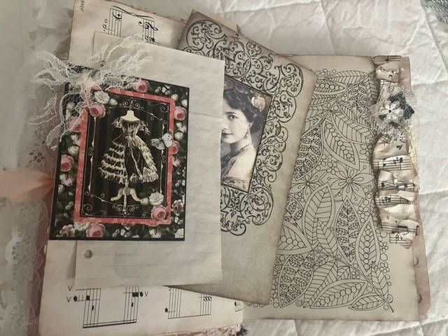 VINTAGE STYLE HANDMADE JUNK JOURNAL-«A Graceful Life»