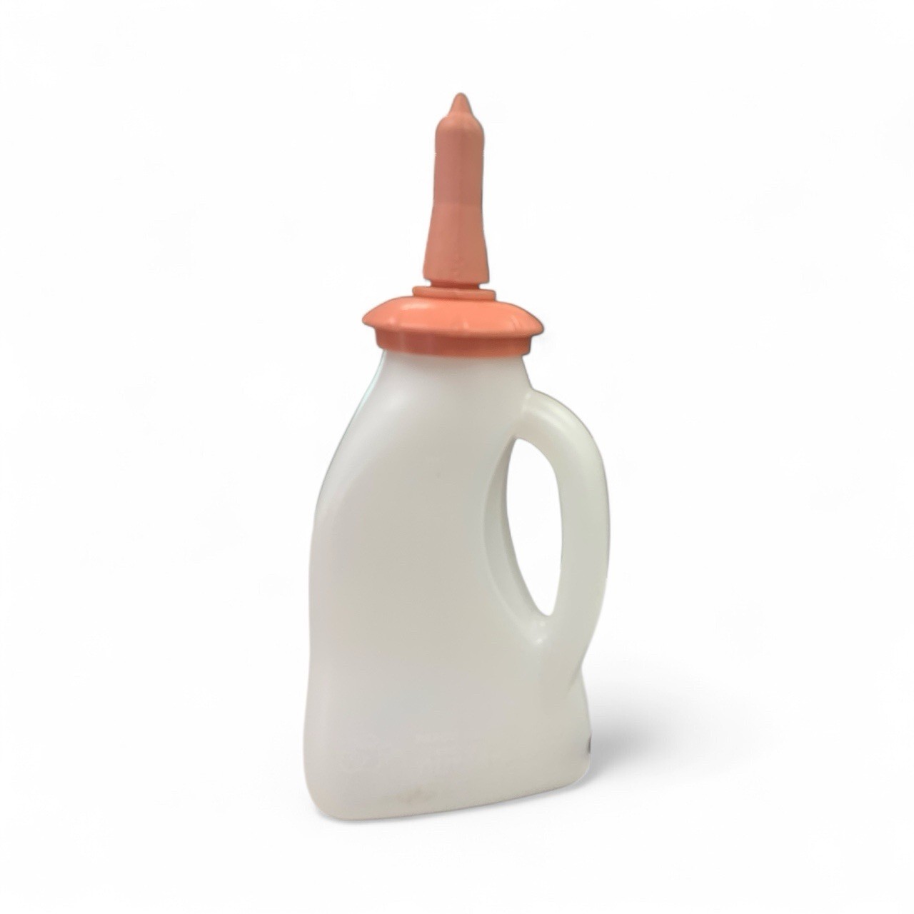 PEACH TEATS 2 QUARTS HAND HELD NURSER BOTTLE AND NIPPLE BRAND NEW