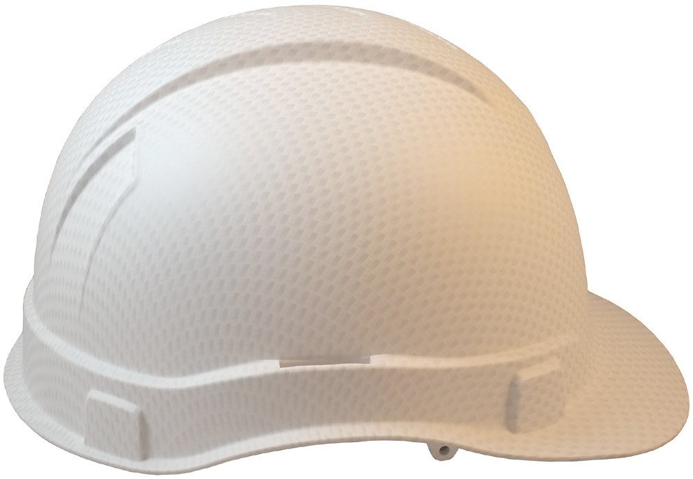 Pyramex Ridgeline Cap Style Hard Hat with 4pt Suspension – Matte White Graphite
