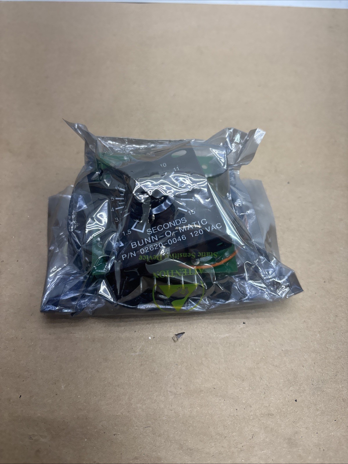 Bunn 02620.0046 Control Board, Timer, 120 Volt, 1.5 to 15 Seconds, Grinder