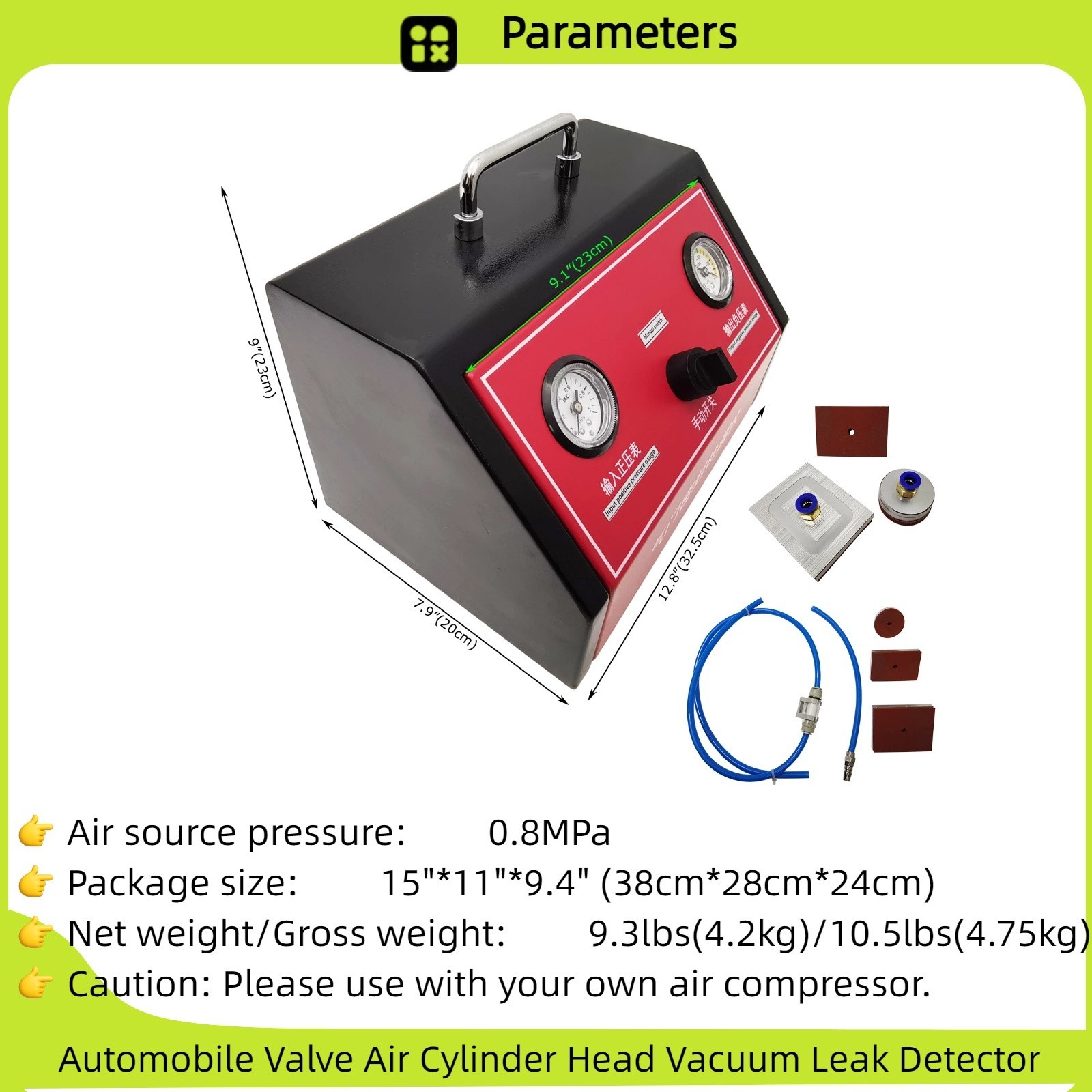 Automobile Valve Air Cylinder Head Vacuum Leak Detector Cylinder Cover Leakage