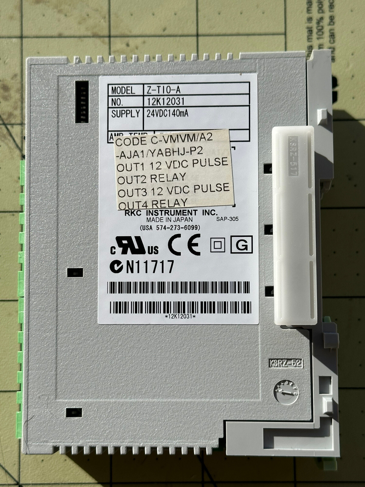 RKC Instruments Temp Con #Z-TIO-AC-VMVM/A2-AJA1/YABHJ-P2 for Host Communication