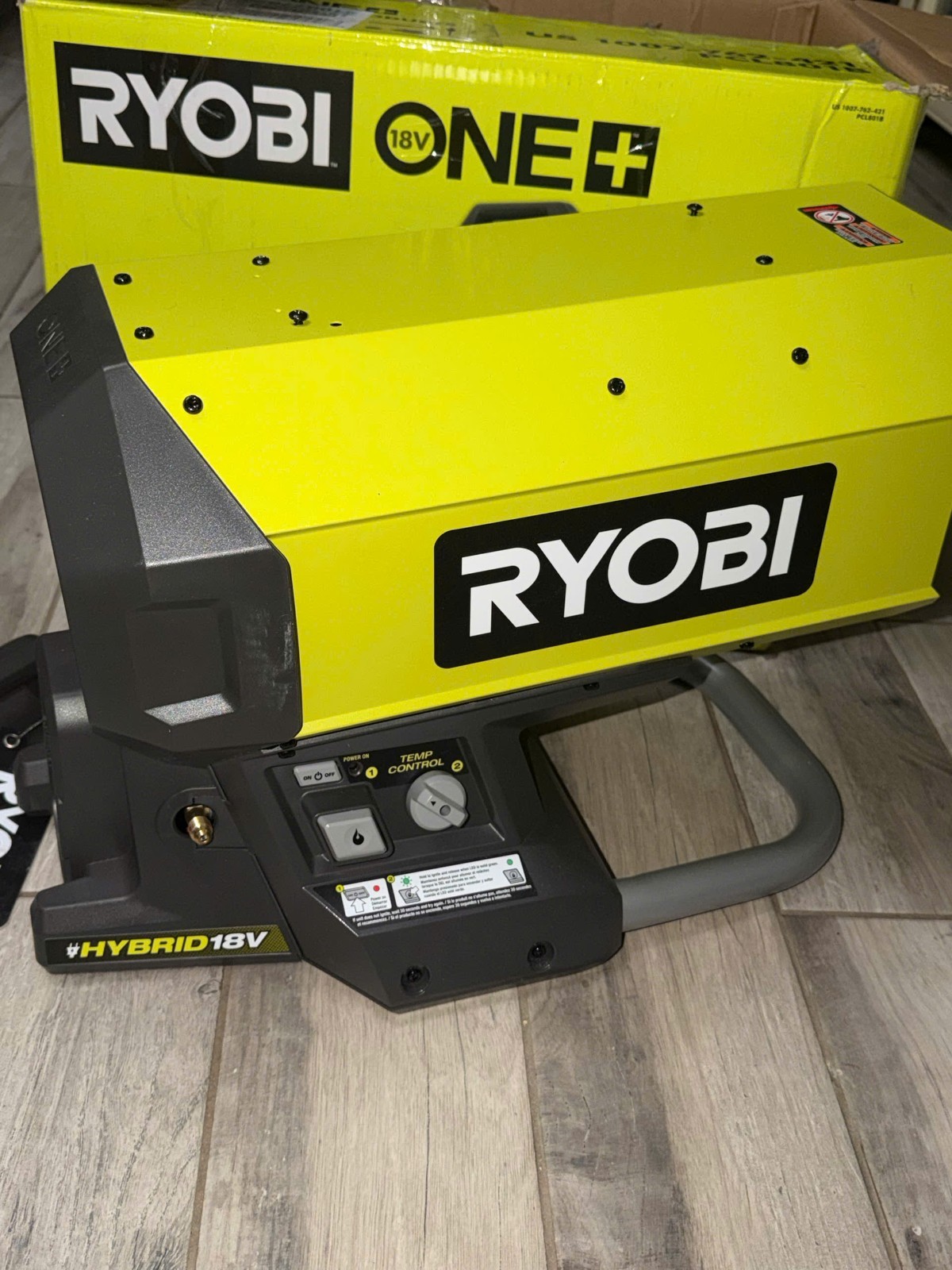Ryobi PCL801 ONE+ Hybrid Forced Air Propane Heater (Tool Only)