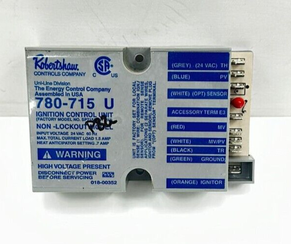 Robertshaw 780-715 U Ignition Control Unit used #P82