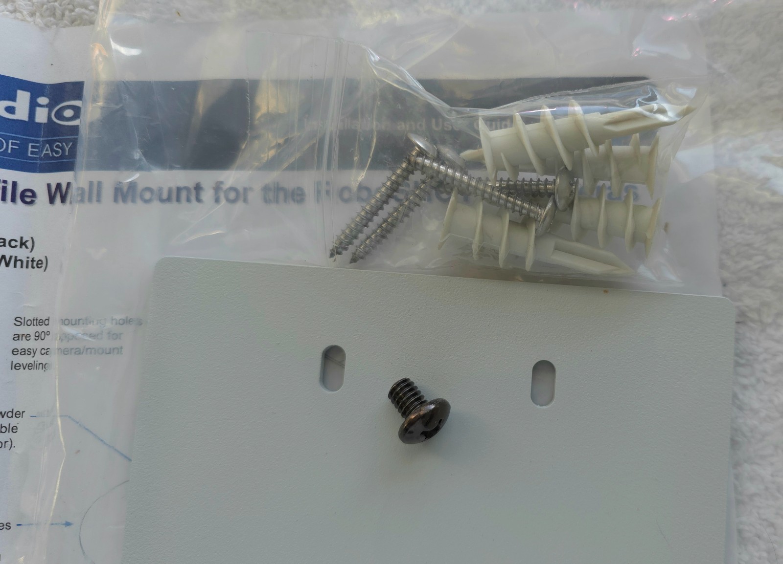Vaddio Thin Profile Wall Mount for RoboSHOT PTZ /or small speaker. 535-2000-240W