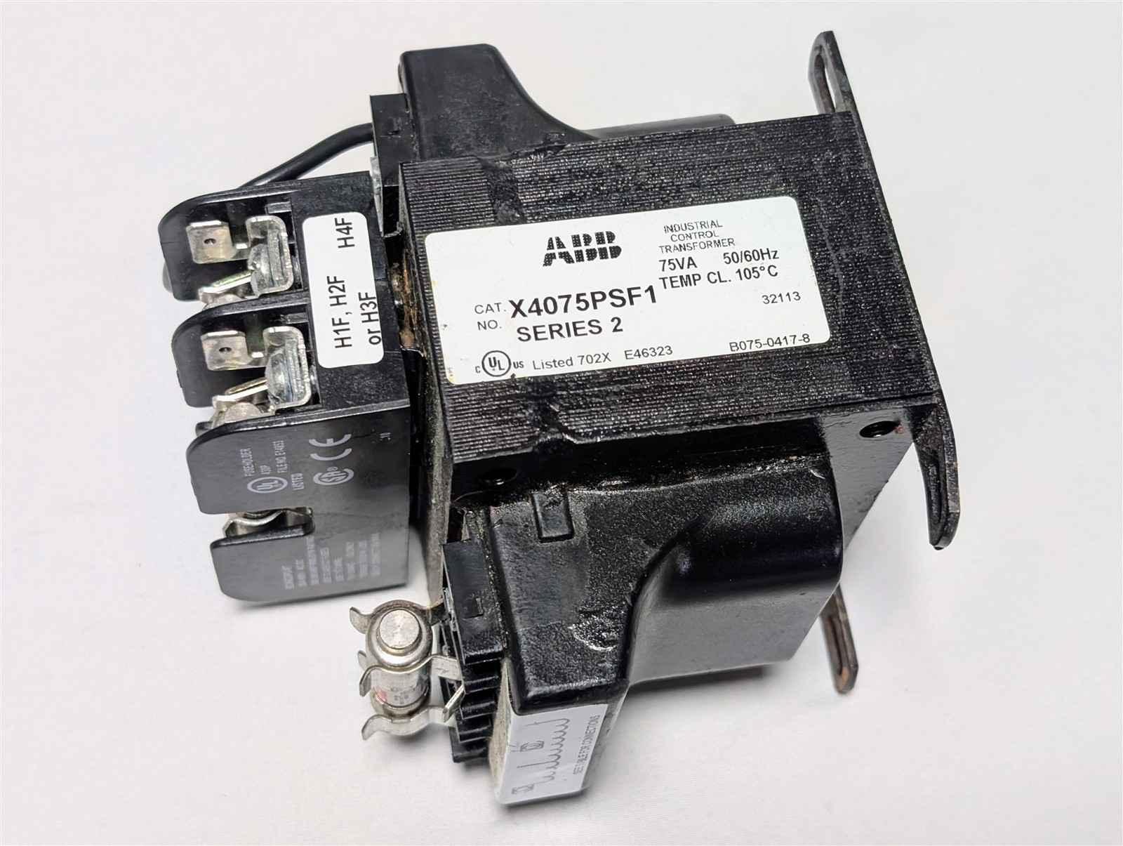ABB X4075PSF1 Control Transformer 75VA Industrial 460V / 230V to 115V / 24V