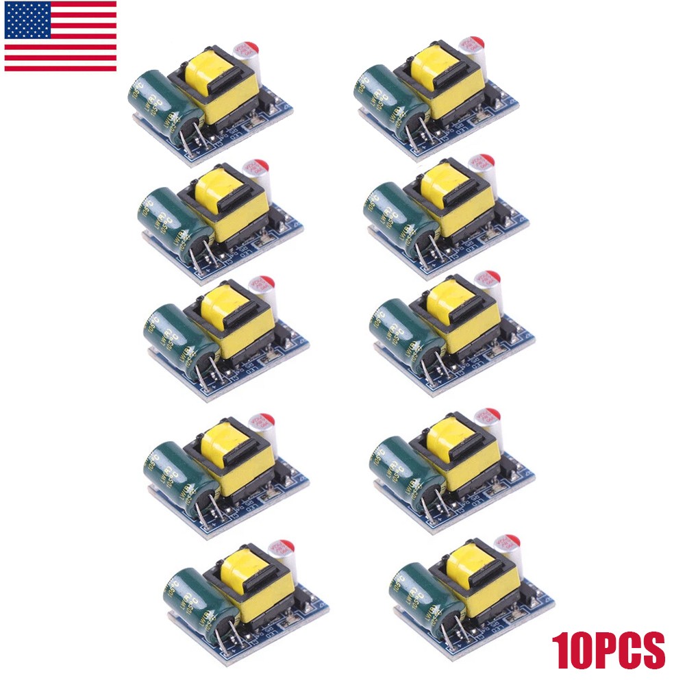 10PC Mini AC-DC 110V 120V 220V 230V To 5V Converter Board Module Power Supply