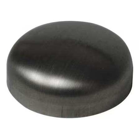 Zoro Select V16w4.0 4″ Butt Weld T304 Ss Dome Cap, V16w4.0