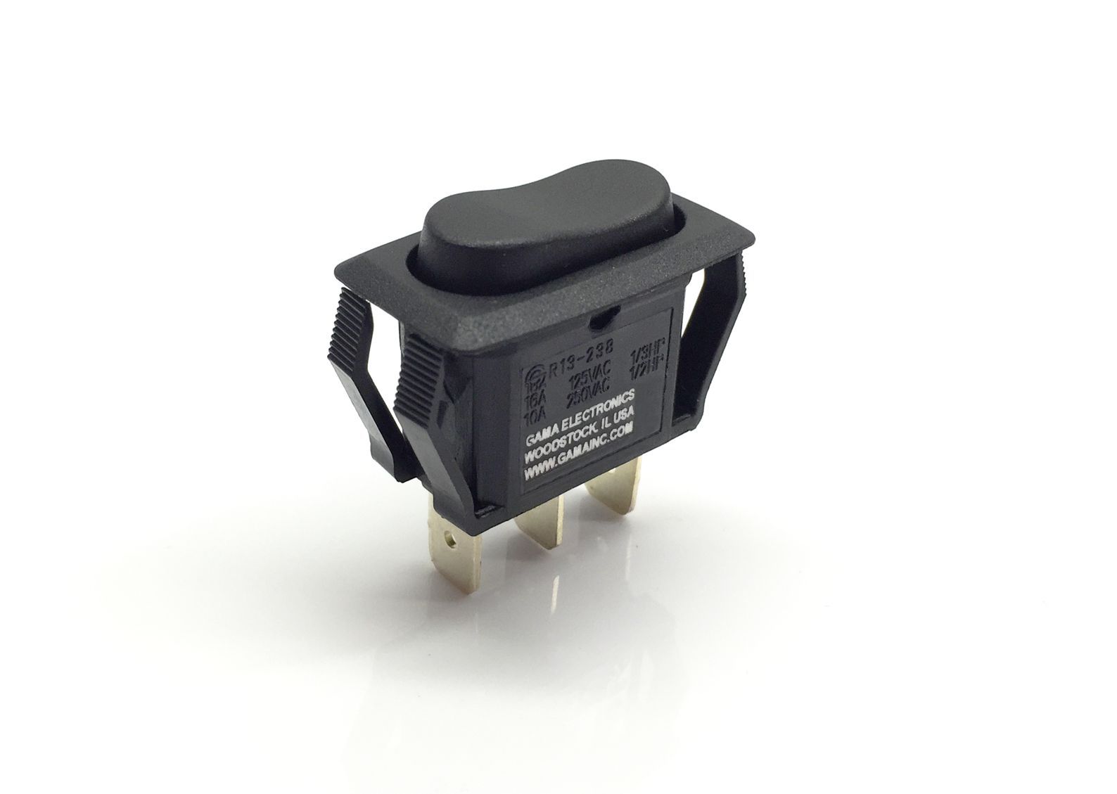 Single Pole Double Throw On-Off-On Rocker Switch 16A@125VAC 10A@250VAC/12VDC
