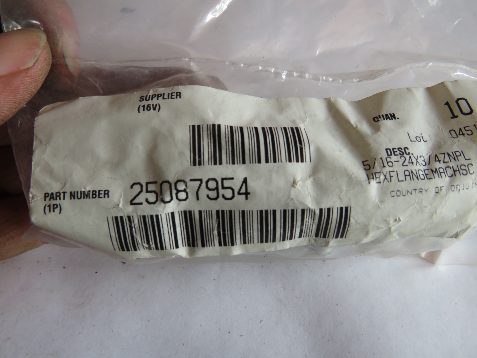 Mack Truck 25087954 Screw – Nut BAG OF 10