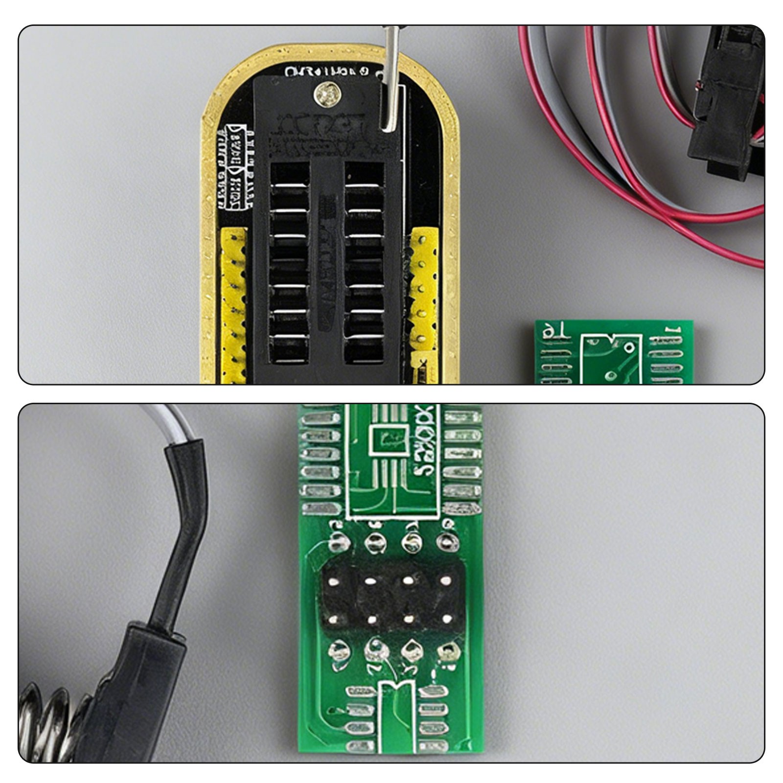 CH341A SOIC8 SOP8 Flash Chip EEPROM Programmer IC BIOS Test Clips 24 25 SeriesaO
