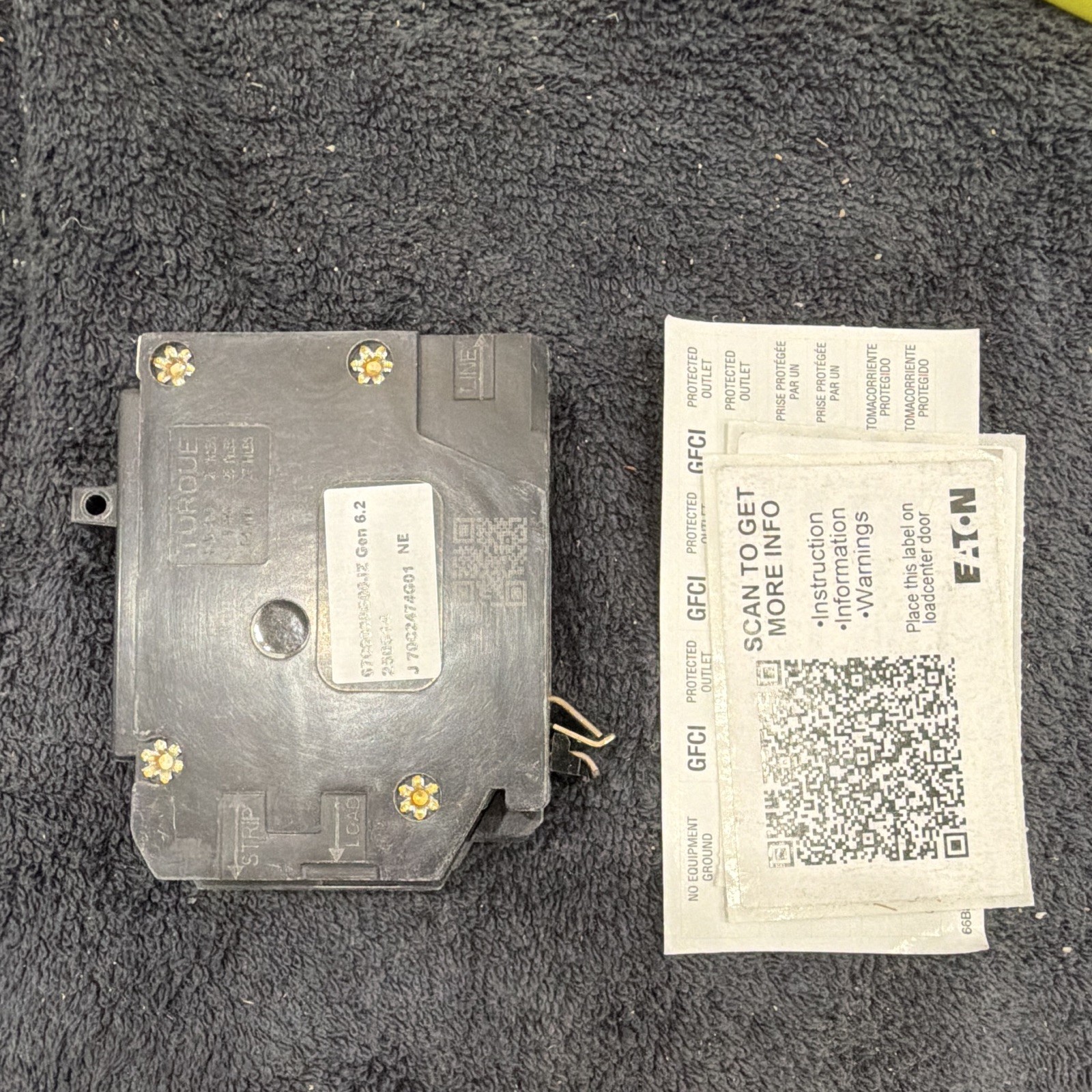 Eaton BRP120DF 20A 1-Pole 120VAC Dual Function AFCI/GFCI Breaker